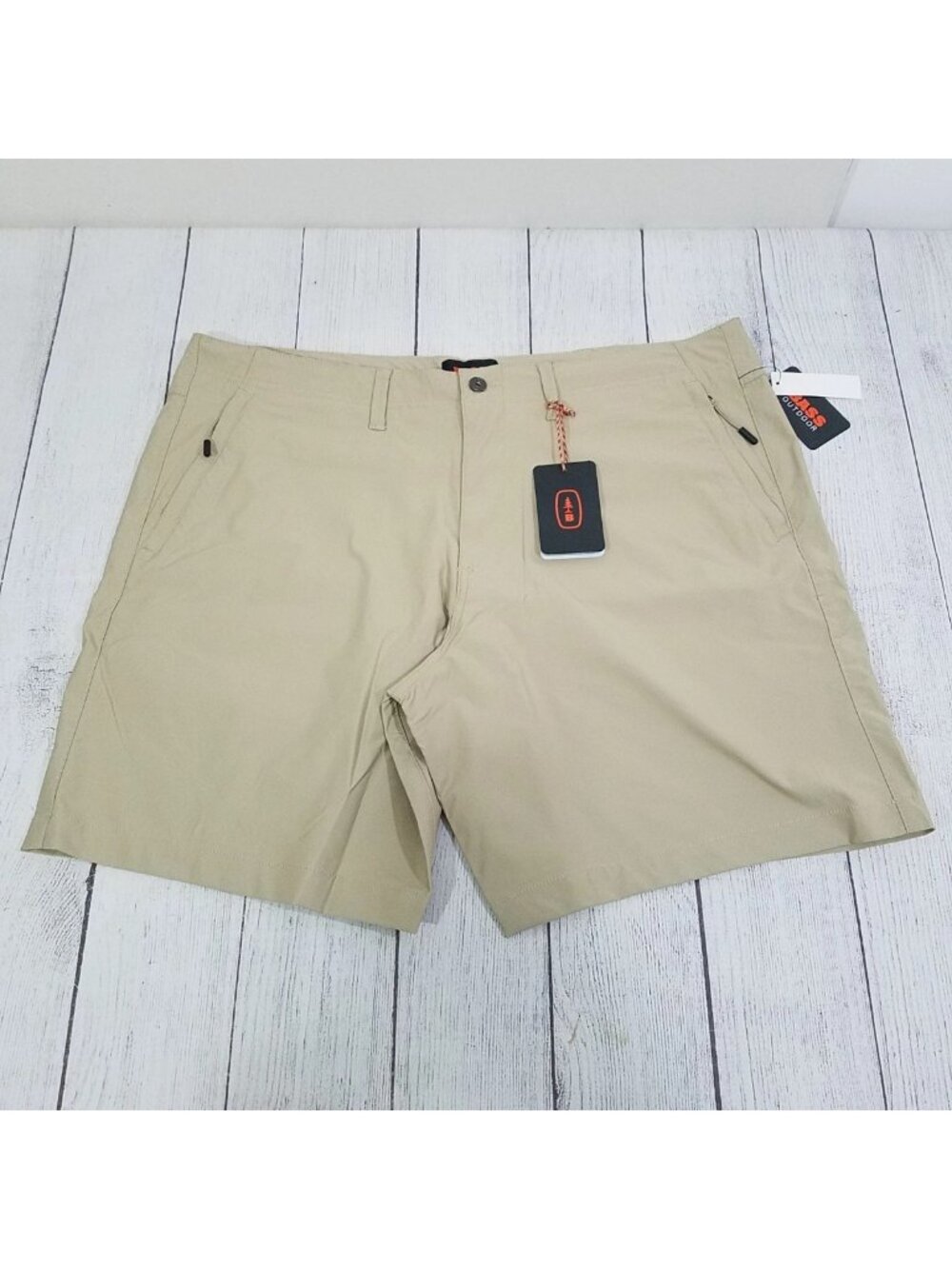 Bass Outdoor Mens Traveler Tech Commuter 8" Shorts Size 40